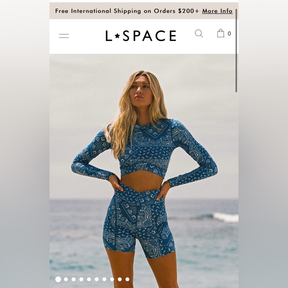 LSPACE Printed Aim High Carter Top & Bottom Set